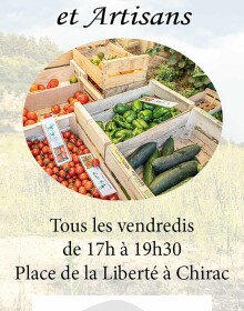 Recto Flyers pour le marché de la commune de Bourgs sur Colagne – création graphique, design, communication