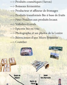 Verso Flyers pour le marché de la commune de Bourgs sur Colagne – création graphique, design, communication