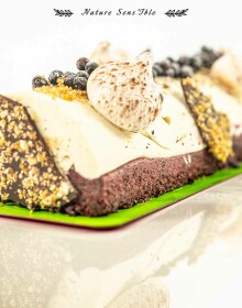 Valorisation d’une bûche glacée artisanale de la ferme des RIEU- Photo packshot