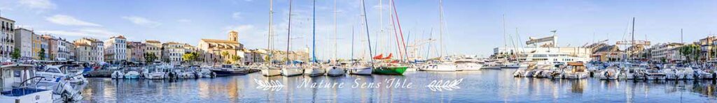 Panoramique port avec bateau – Photo reportage paysage