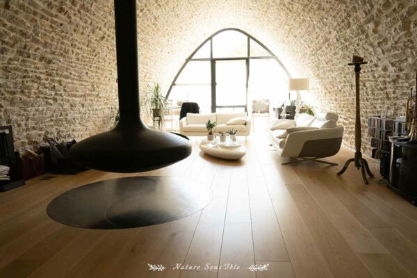 Salon avec cheminée – Photo reportage architecture