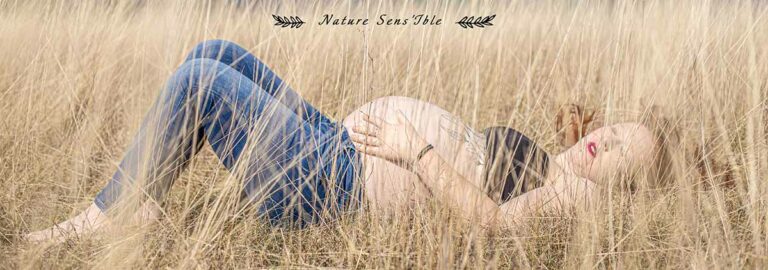 Portrait Panoramique avec femme enceinte, grossesse, ventre rond – Photo shooting extérieur