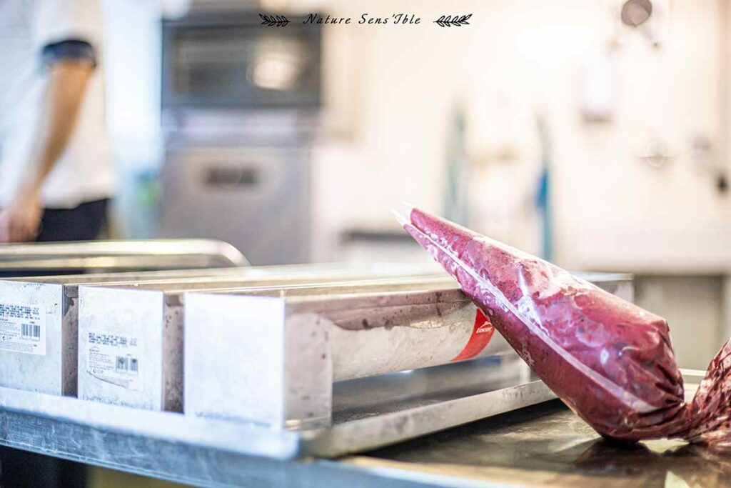 Valorisation de la préparation des bûches de la ferme des RIEU- Photo packshot